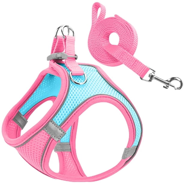 Arnés para perros pequeños, chaleco reflectante ajustable antitirones para perros pequeños, arnés antitirones para perros, arnés de fácil colocación para perros, arnés para cachorros (M)