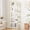 Golden + White, variant on Memoryfield 5 Tier Bookcase, Arched Display Racks Bookshelves, Metal Frame Modern Storage Rack Shelf Large Wood Book Shelf for Bedroom, Living Room, Home Office, Black