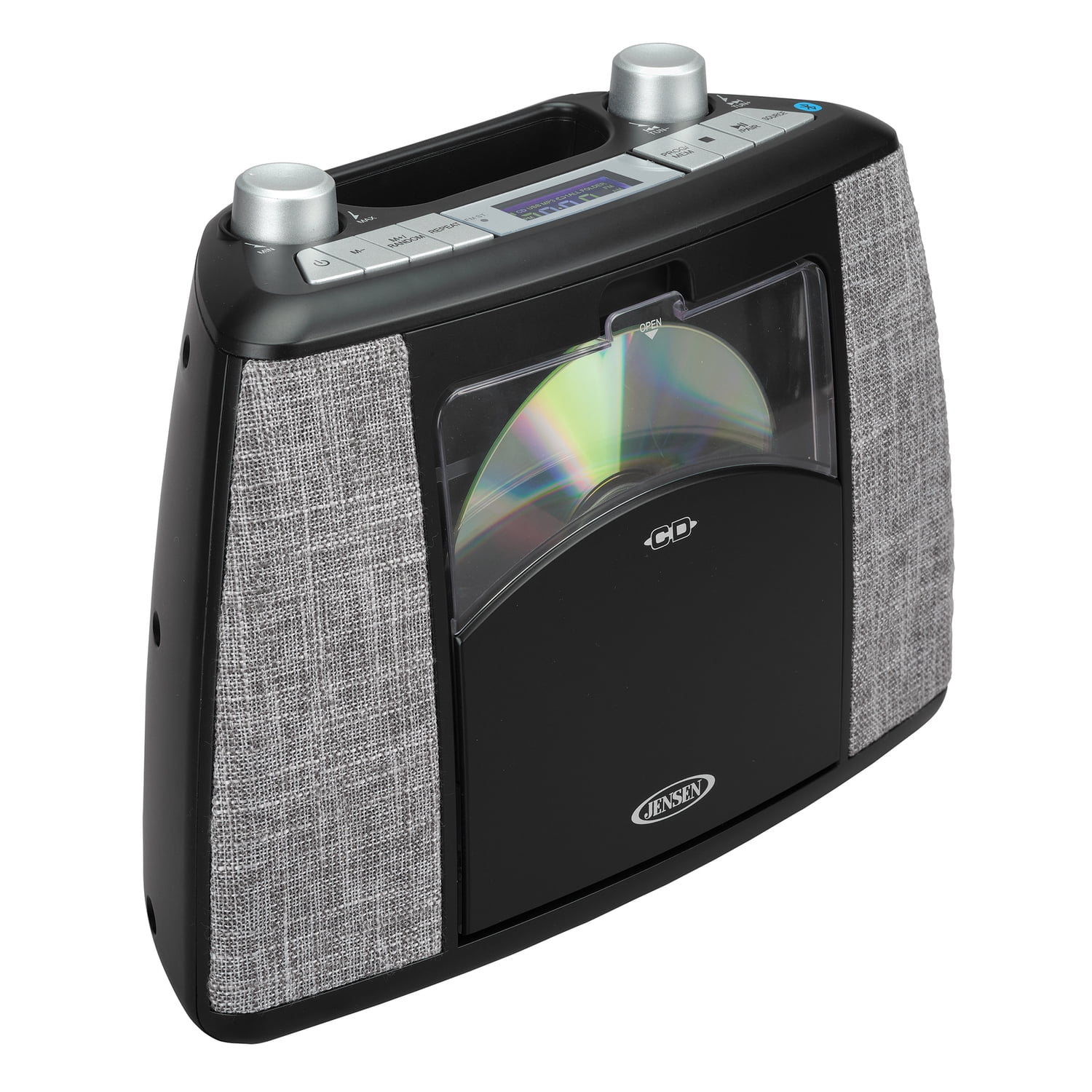 Jensen CD-565BK Portable Bluetooth CD Music System