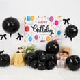 thumbnail image 3 of Globos de aluminio Vibzox, 4D, redondos, negros, 22, 15, 10 cm, para fiestas, 12 unidades, 3 of 8