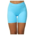 thumbnail image 1 of Mefallenssiah Women'S Solid Back V-Shaped Sports Fitness Running Yoga Shorts, 1 of 5