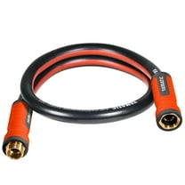 YAMATIC 5ft Garden Hose, 5/8" Leader, Brass Fittings, Leak Proof for Reel, Gardening, Car Wash