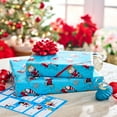 thumbnail image 2 of Plus Mark 40" Peanuts Blue Christmas Wrapping Paper with Cutlines (60 Sq. ft., 1-Roll), 2 of 7