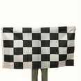 thumbnail image 6 of Colaxi 2xHanging Check Flag Rectangle Portable Banner for Indoor Decorative , Black+White, 4 Pcs, 6 of 9