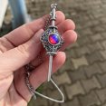 thumbnail image 5 of Gothic Magic Witch Necklace Women Men Vintage Blood Pack Removable Witch Wand Pendant Neckchain Cosplay Jewelry Gift, 5 of 8