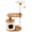 Brown, variant on PETMAKER 3-Tier Cat Tree with Napping Perches and Scratching Posts (Brown)