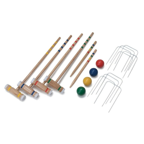 EastPoint 4 Player Sports Croquet Set, Traditional lawn game