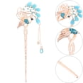 thumbnail image 2 of CIMAXIC Retro Elegant Hairpin with Rhinestones for Decor Use Blue Color 6 Inches Long,6.06"X2.32"X0.39", 2 of 5
