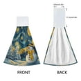 thumbnail image 4 of Wobogo Starry Night Snowman Hand Towel Set of 2 Absorbent for Kitchen and Bathroom With Velcro Hanging Loop 18.2×14in, 4 of 7