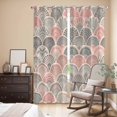 thumbnail image 3 of Vintage Ethnic Kitchen Curtains 84 Inch Length, Colorful Abstract Geometric Motifs Art Grommet Top Bedroom Living Room Curtains, Light Filtering Cafe Curtain Drapes 2 Panels Set 84''x84'', 3 of 9