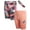 Pink Leopard/Coral, variant on Girls' Active Shorts - 2 Pack Performance Bermuda Bike Shorts with Headband
