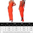 thumbnail image 2 of Vestido De Tirantes Finos Vestido ajustado para mujer Sin espalda Estilo elegante Slim Fit Traje diario (Naranja S) Ygjytge para Mujer Naranja T XL, 2 of 6