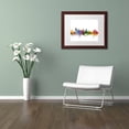 thumbnail image 3 of Trademark Fine Art 'Baltimore Maryland Skyline' Canvas Art by Michael Tompsett, White Matte, Wood Frame, 3 of 4