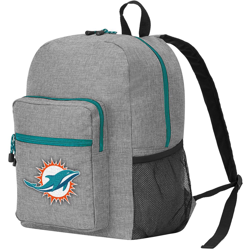 NFL Miami Dolphins "Daybreak" Backpack, 17" x 7.5" x 12.5" Heathered