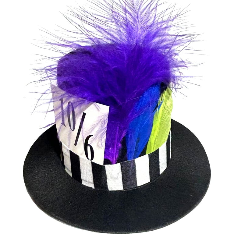 Mini Mad Hatter Fancy Dress Top Hat Purple Mini Mad Hatter Fancy Dress Top Hat Purple