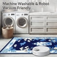 thumbnail image 5 of ODIKA 8'x10' Machine Washable Non-Slip Area Rug, Artful Geometric Topiary Inspiration High Traffic Rug with Pad, Blue, 29168, 5 of 8
