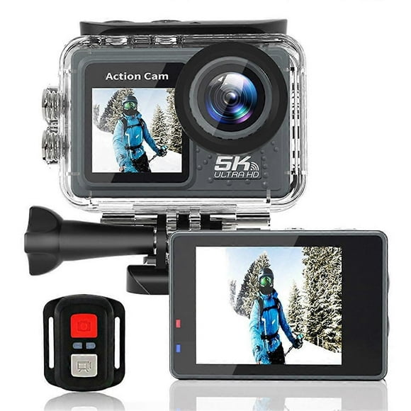 Action Camera Waterproof Action Camera Action Outdoor Camera Anti-Shake 170A+ Grade High Resolution Wide Angle Lens,A