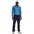 thumbnail image 3 of Under Armour Mens Performance Polo 3.0 Long Sleeve, (466) Cosmic Blue / / Midnight Navy, Large, 3 of 4