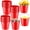 Red, variant on 24 Pcs Small Metal Buckets with Handle Mini Buckets Bulk Pencil Bucket for Classroom Graduation Party Favors Iron Basket Pails for Candy Flower