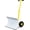 White & Yellow, variant on ROVSUN Wheeled Snow Pusher Shovel, 29" Ergonomic Adjustable T‑Handle Heavy‑Duty Rolling Snow Plow, Angle‑Adjustable for Snow Removal (White & Yellow)