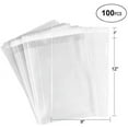 thumbnail image 2 of 23cm x 30cm  - 23cm x 30cm 100 Clear Cello Bags Adhesive 2Mil Heavy Duty Self Sealing OPP Plastic Gift Bags for Clothing T-Shirt Storage Envelope Gift Cellophane Wrap with Knurling Edges, 2 of 5