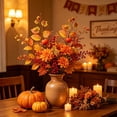 thumbnail image 6 of RBCKVXZ Fall Decor for Indoor Autumn Halloween Thanksgiving Home Holiday Decorations Artificial Pumpkin Berry Maple Leaf Floral Stems Branches Decorations, for Harvest Vase Arrangement Indoor, 6 of 6