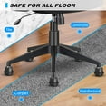 thumbnail image 3 of Bell Glides Replacement Office Chair or Stool Swivel Caster Wheels to Fixed Stationary Castors, Office Chair Wheels for Carpet - with Separate Self Adhesive Felt Pads/Chair Feet Wheel Stopper, 3 of 10