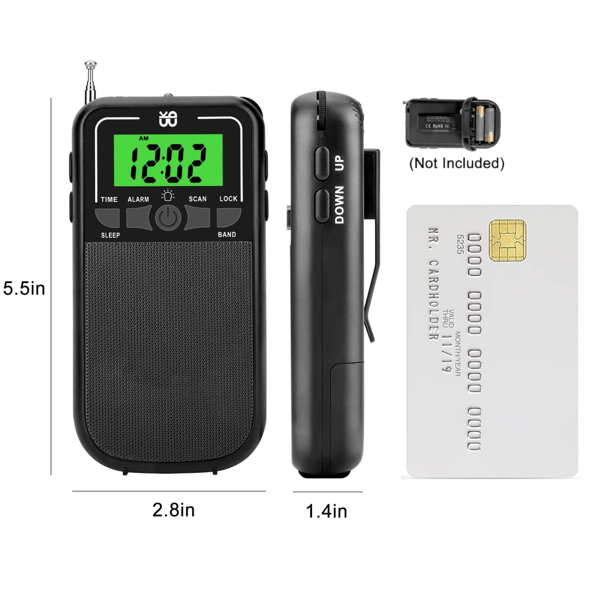 TSV Portable AM FM SW Radio, Battery Operated Transistor Radio