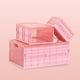 thumbnail image 2 of Estuche de plástico multifuncional, portátil y plegable para coche, organizador de armario para el hogar, talla M (rosa), 2 of 5