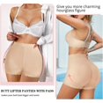 thumbnail image 5 of Women Butt Lifter Panties Padded Shapewear Hip Enhancer Pads Shorts Seamless Underwear Tummy Control Boyshorts, 5 of 6