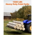 thumbnail image 6 of 3 Point Hitch Pallet Fork 1500 lbs Capacity Adjustable Pallet Fork Attachment for Class 1 Tractors, 6 of 8
