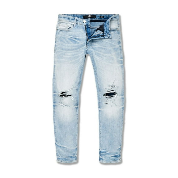 Jordan Craig Blow Out Relax Fit Men's Denim Jean Pants Ice Blue jc3478-ib