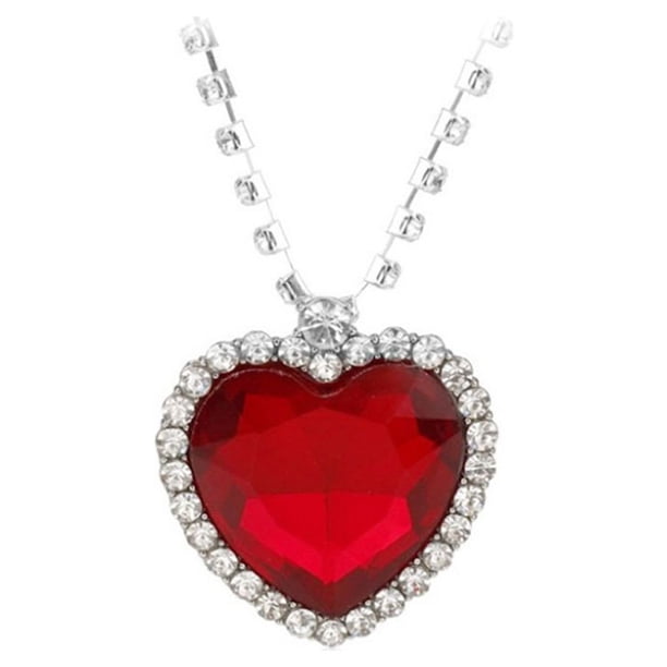 Collar de aleación Minnieouse para mujer colgante decorativo en forma de corazón galvanizado