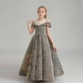 thumbnail image 4 of XXWXYD Girls Princess Dress Cold Shoulder High Waist Big Swing Tulle Evening Prom Dresses Floral Print Par𝗍y Pageant Gown Birthday Formal Dress Special Event Celebration, 4 of 6