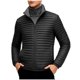 thumbnail image 2 of Ceisia Men's Winter Warm Stand Collar Zipper Cardigan with Pockets Windproof Water Gift Repellent Lightweight Puffer Jacket, 2 of 8