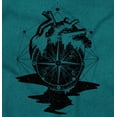 thumbnail image 2 of Diamond Bleeding Heart Compass Men's Graphic T Shirt Tees Brisco Brands 2X, 2 of 6