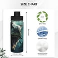 thumbnail image 3 of Haiem Underwater Dinosaur Shark Printed Sports Insulated Kettle 18oz stainless steel kettle Leak-proof Water Bottle,Double-wall Insulated Bottle for Travel,Sports,Fitness, 3 of 7
