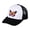 Abstract Pink Butterfly, Black, variant on Trucker Mesh Adjustable Snapback Baseball Cap, Abstract Blue Butterfly, Neon Yellow