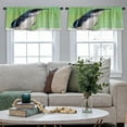 thumbnail image 4 of LALILO Kitchen Curtain Valance Australian Little Penguin Fairy Rod Pocket Window Curtain 52"x 18" Set of 2, 4 of 5