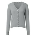 thumbnail image 5 of Wdgfv Womens Lightweight Button Down Cropped Cardigan Sweater Summer Crochet Tops Shrug for Dresses, 5 of 7