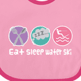 thumbnail image 4 of Inktastic Water Skiing Eat Sleep Water Ski Girls Baby Bib, 4 of 4