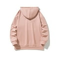 thumbnail image 4 of Vedolay Men Hoodies Casual Loose Hooded Long-Sleeved Sweater Solid Color Top Pink,2XL, 4 of 4