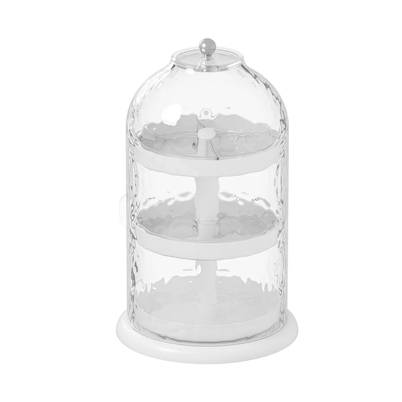 Rotating Cosmetic Organizer Dust-Proof Makeup Storage Box for Beauty Essentials