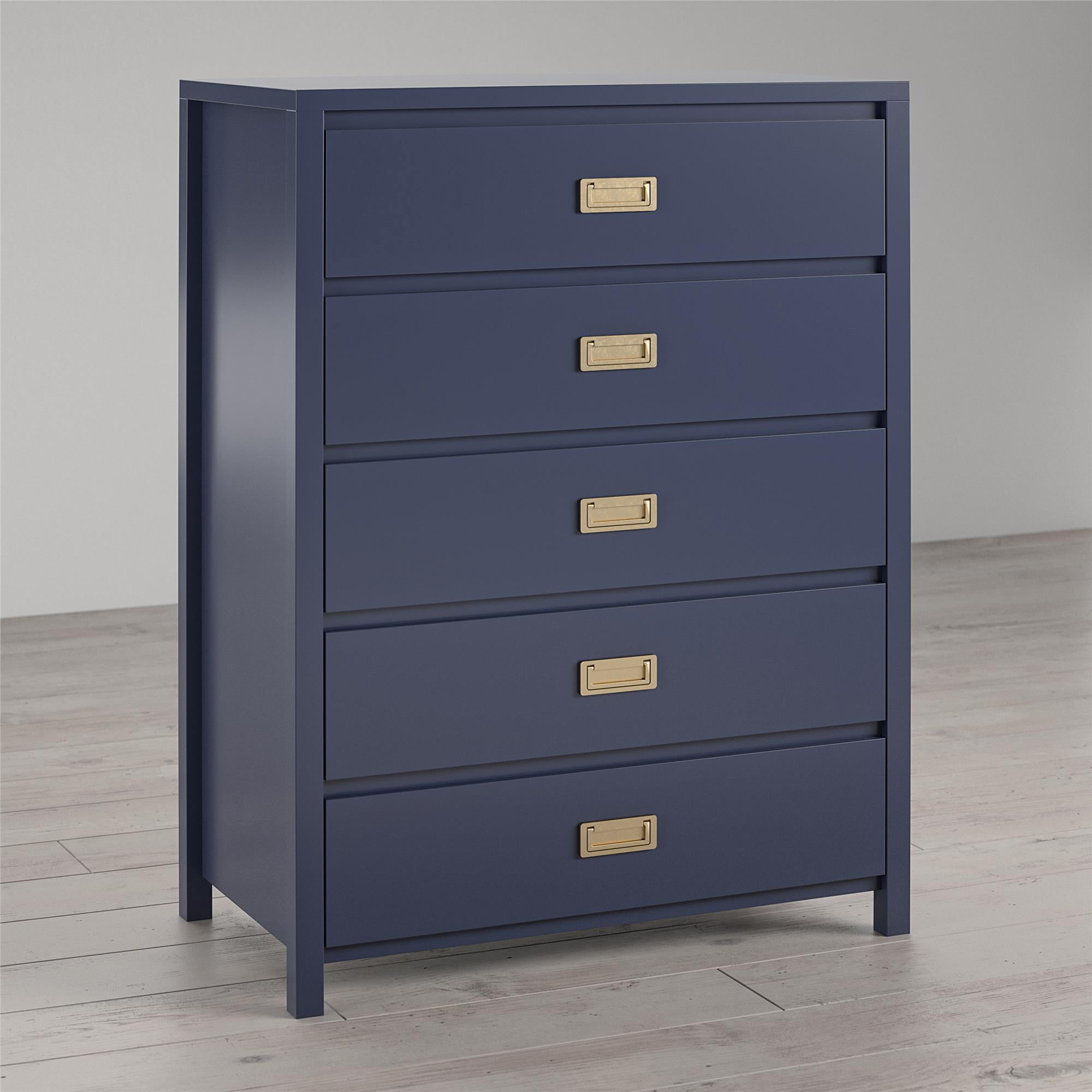 Max & Finn Haven 5-Drawer Kids' Dresser, Navy