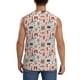 thumbnail image 4 of Fotbe Paris Men's Camiseta sin Mangas Estampada para Hombres, Playera Casual para Gimnasio, Entrenamiento, Playa-Large, 4 of 7