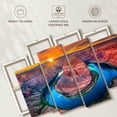 thumbnail image 6 of Elephant Stock Magic Horseshoe Bend Wall Art - Horizontal Multi Panel Canvas - Living Room Wall Decor - Nature Multi Panel - Orange And Turquoise Decor By Marco Carmassi - 43" x 27", 6 of 8
