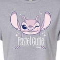 thumbnail image 3 of Disney - Lilo & Stitch - Angel's A Pastel Cutie - Juniors Cropped Cotton Blend T-Shirt, 3 of 5