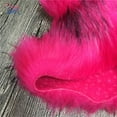 thumbnail image 5 of Furryvalley Faux Fur Trim Fur Ribbon Craft Furry Stripe for Slippers Slides Fringe 2 Yards (Rose Pink), 5 of 7