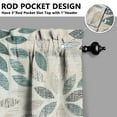 thumbnail image 5 of Kitchen Curtains 36 Inch Short - 3 Panel Set, Rod Pocket Window Curtain, Boho Floral Tribal Style, 100% Polyester for Farmhouse, Kitchen, Cafe, Bedroom, Easy Wash, 5 of 6