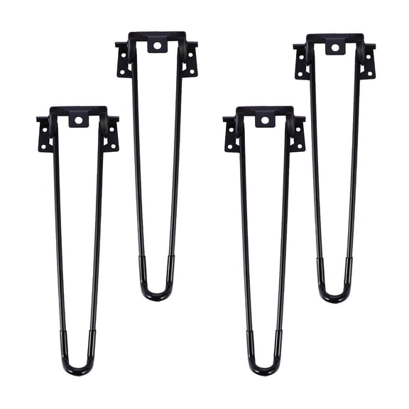 Mobutofu 4Pcs Metal Furniture Legs for Table Base Industrial Grade Iron Support 12.6x3.9in